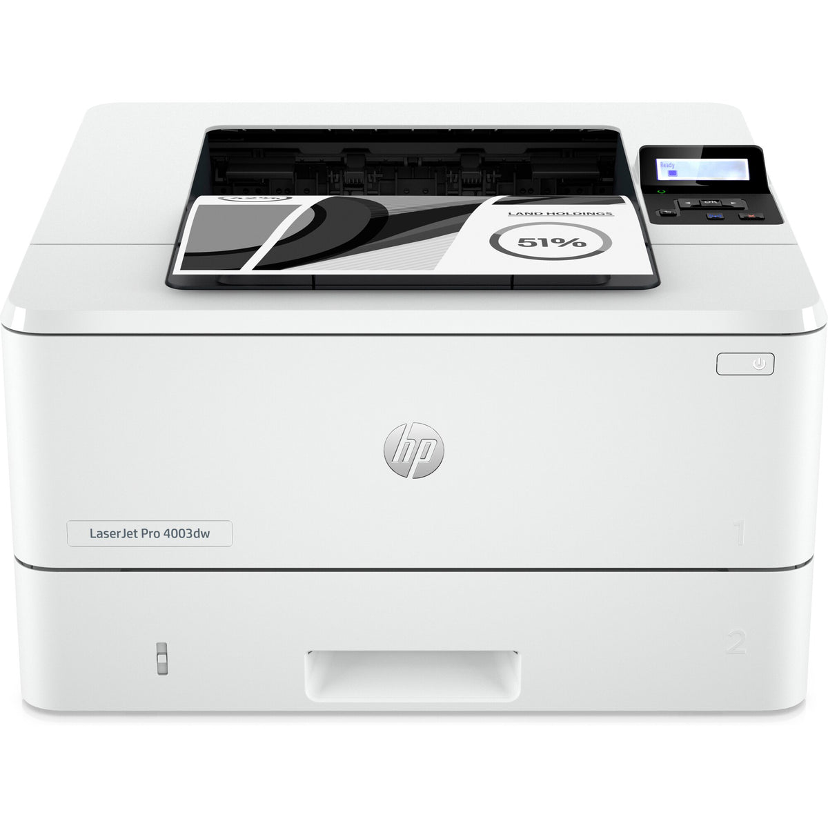 HP LaserJet Pro 4003dw Conexiones inalámbricas Blanco y, vista 5