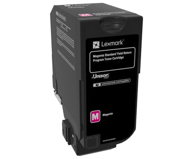 Lexmark 74C4SM0 cartucho de tóner 1 pieza(s) Original Magenta