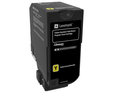 Lexmark 74C4SY0 cartucho de tóner 1 pieza(s) Original Amarillo