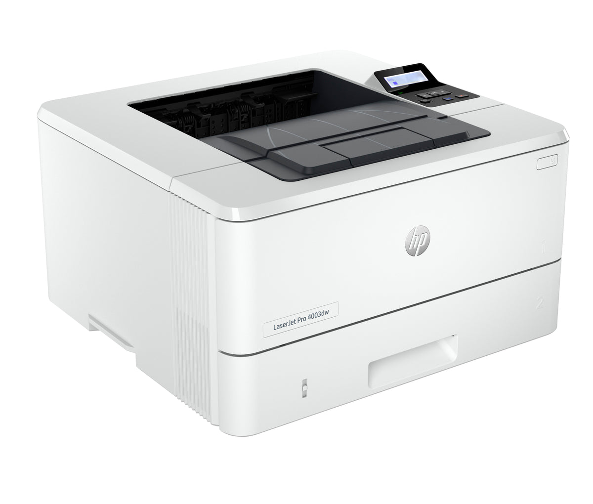 HP LaserJet Pro 4003dw Conexiones inalámbricas Blanco y, vista 3