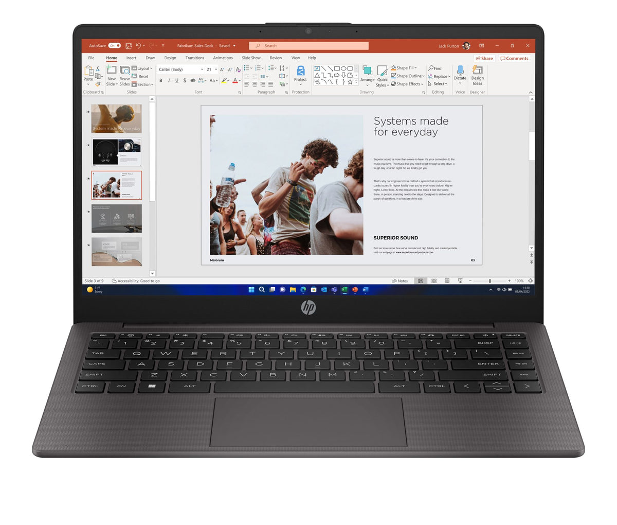HP 240 G10 Intel® Core™ i5 i5-1335U Computadora portátil 35,6 cm (14") HD 8 GB DDR4-SDRAM 512 GB SSD Wi-Fi 6 (802.11ax) Windows 11 Home Gris