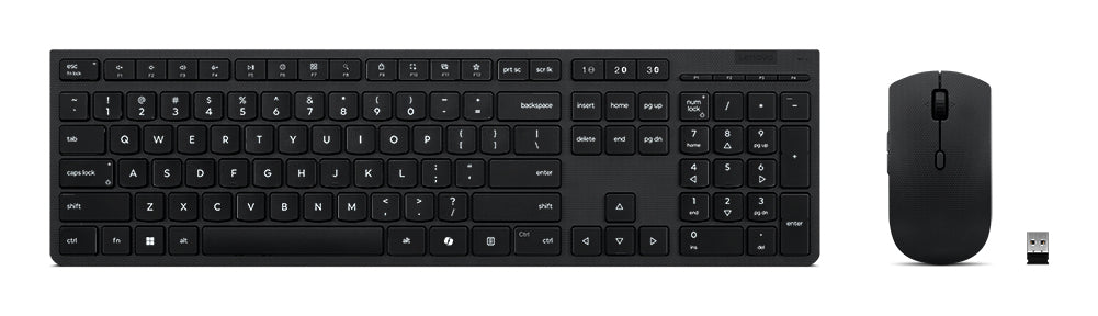 Lenovo 4X31R64337 teclado Ratón incluido Oficina RF inalámbrico + bluetooth Español Negro