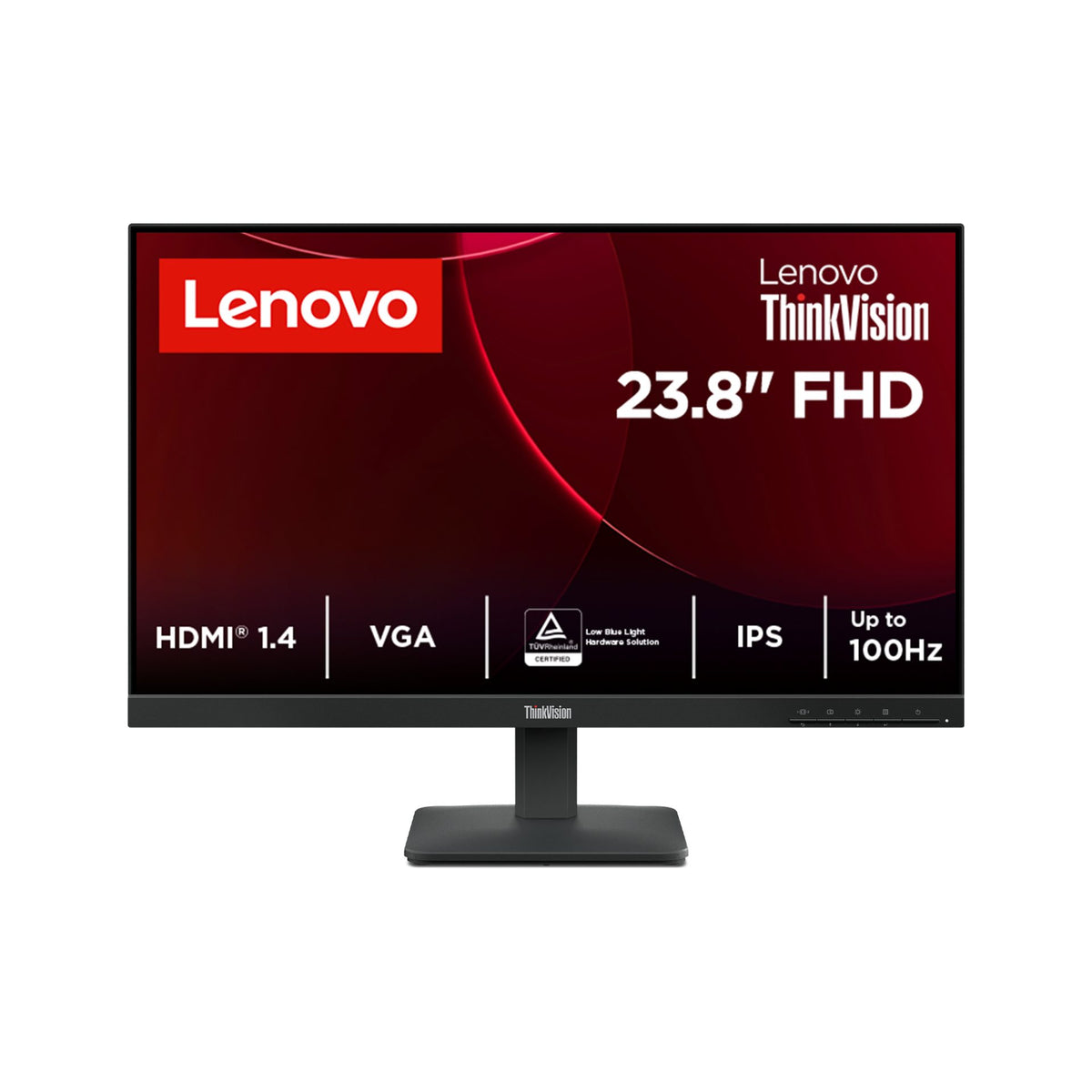 Lenovo ThinkVision S24-4e monitor de computadora 60,5 cm (23.8") 1920 x 1080 Pixeles Full HD LED Negro