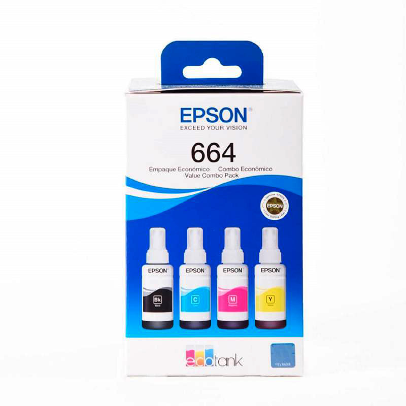 T664 SET INK BOTTLE CARTON FOUR PACK