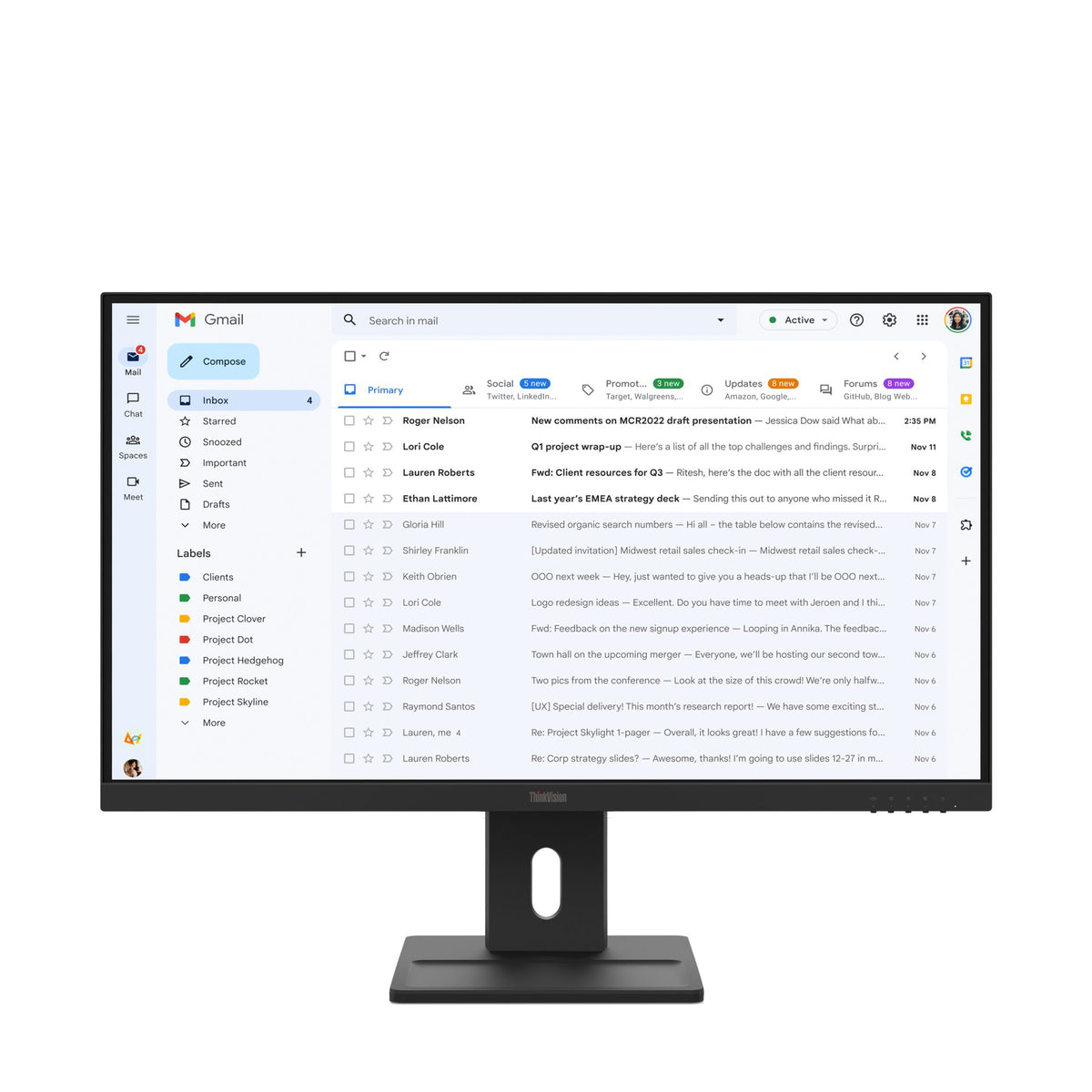 Lenovo ThinkVision E27-40 monitor de computadora 68,6 cm (27") 1920 x 1080 Pixeles Full HD LED Negro