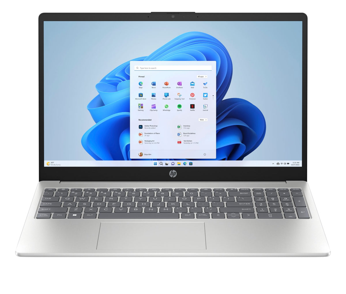 HP Laptop 15-fc0030la AMD Ryzen™ 7 7730U Computadora portátil 39,6 cm (15.6") Full HD 16 GB DDR4-SDRAM 1 TB SSD Wi-Fi 6 (802.11ax) Windows 11 Home Plata