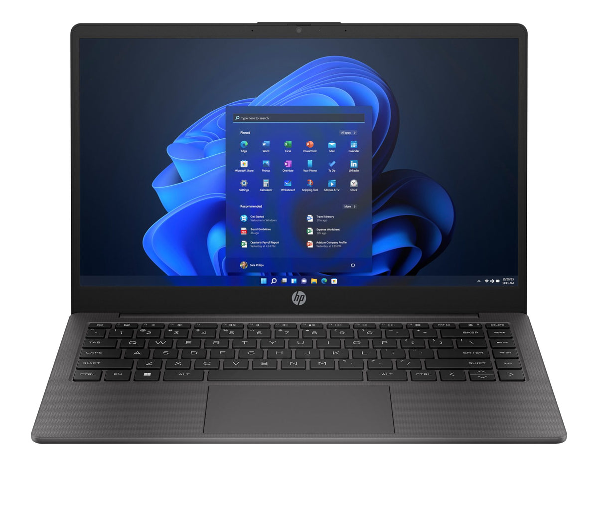 HP 245 G10 AMD Ryzen™ 5 7530U Computadora portátil 35,6 cm (14") HD 8 GB DDR4-SDRAM 512 GB SSD Wi-Fi 6 (802.11ax) Windows 11 Home Negro
