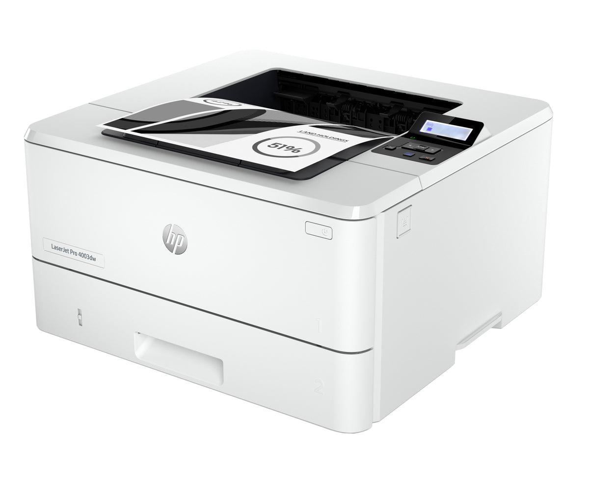 HP LaserJet Pro 4003dw Conexiones inalámbricas Blanco y, vista 2