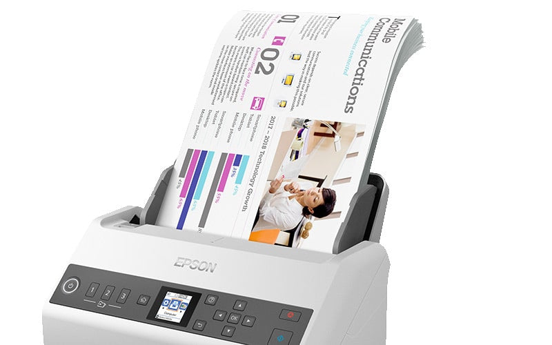Epson DS-730N Escáner alimentado con hojas 600 x 600 DPI A4, vista 3