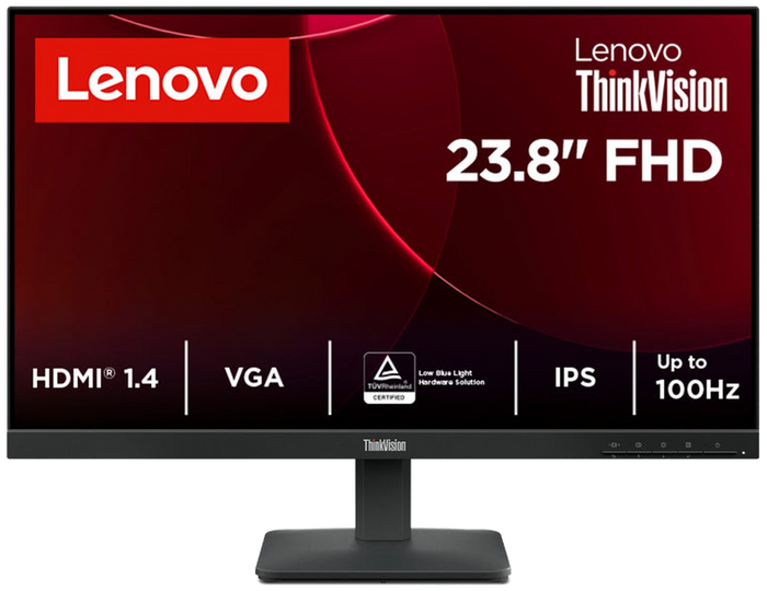 Lenovo ThinkVision S24-4e monitor de computadora 60,5 cm (23.8") 1920 x 1080 Pixeles Full HD LED Negro